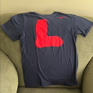 Nike Boston Red Socks Adult Small Navy T-shirt